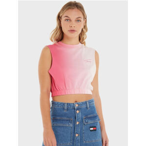 Tommy Jeans dámský růžový top - XS (TJN)